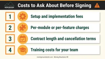 Hidden cost checklist before signing employee management software contract