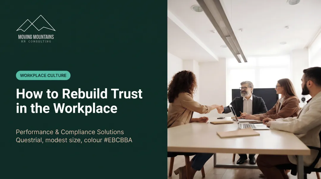 How to Rebuild Trust in the Workplace