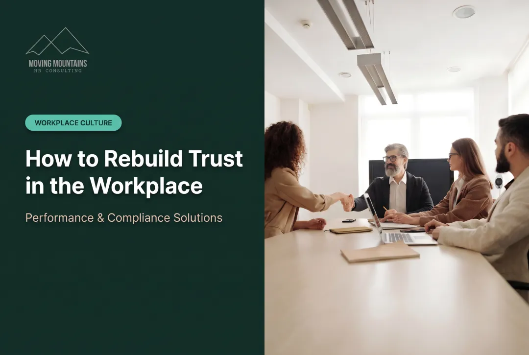How to Rebuild Trust in the Workplace