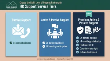 Moving Mountains HR three-tier fractional CHRO support model comparison