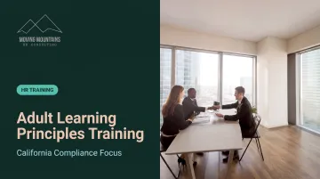 Adult Learning Principles Training