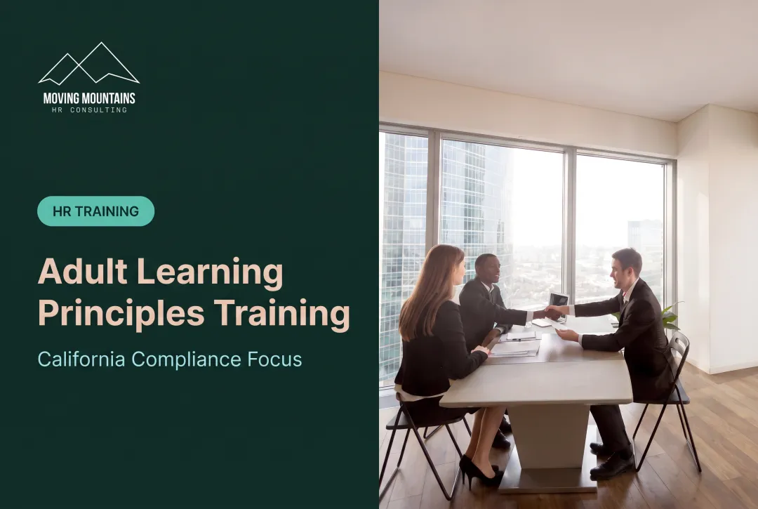 Adult Learning Principles Training