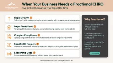 Five scenarios when businesses should consider hiring fractional CHRO services