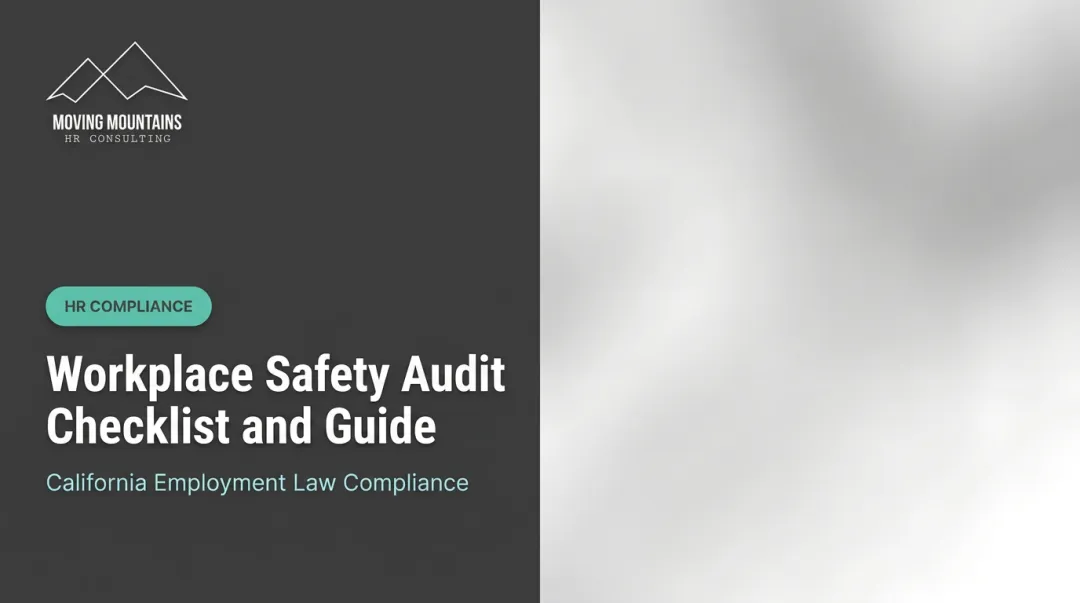 Workplace Safety Audit Checklist and Guide