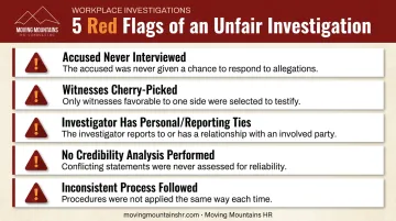 Five warning signs of a biased workplace investigation checklist