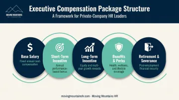 5-component executive compensation package structure breakdown for private companies