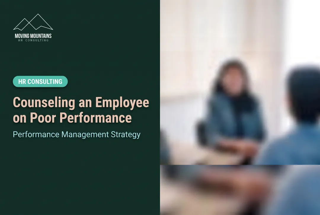 Counseling an Employee on Poor Performance
