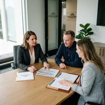 HR consultant reviewing compensation strategy