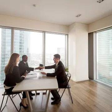 Manager and employee discussing career development