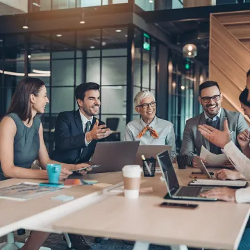 Corporate training workshop led by an HR consultant