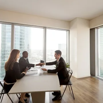 HR advisor discussing business strategy