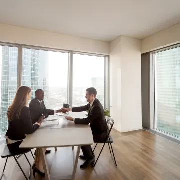 Manager and employee in a guided workplace coaching session