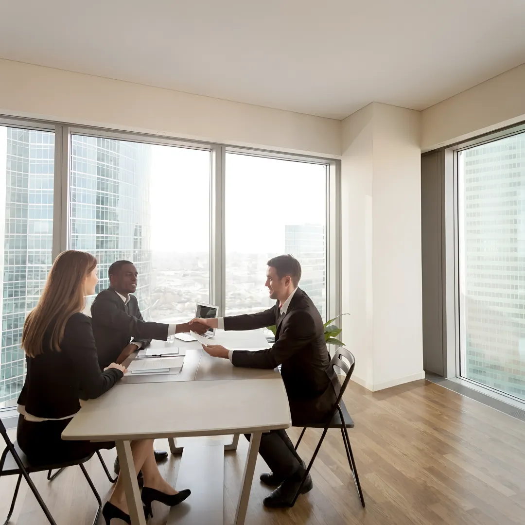 Business leaders reviewing HR strategy