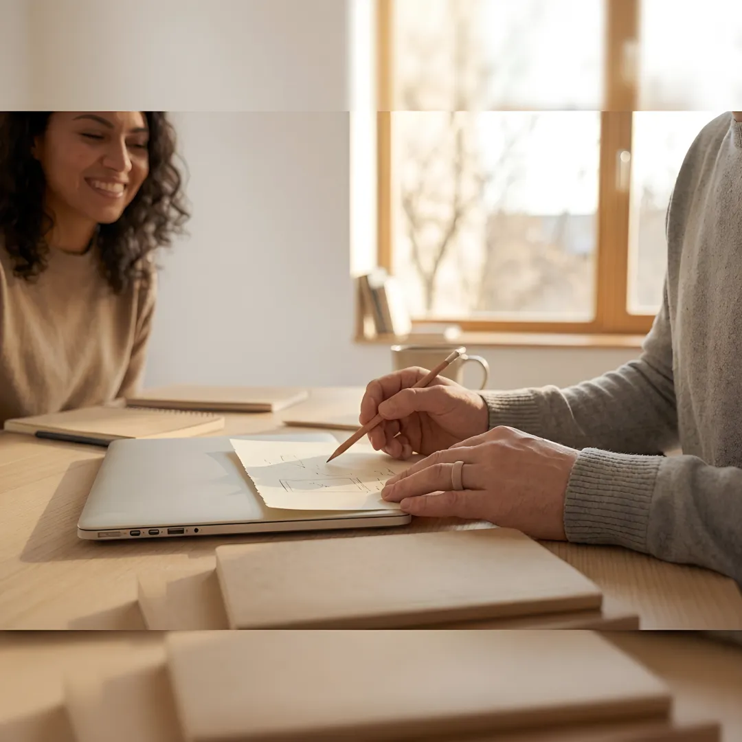 HR professional reviewing workplace investigation documents