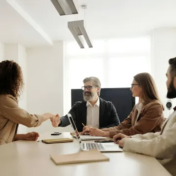 Manager leading a collaborative workplace training session