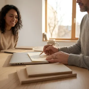 HR professional conducting a confidential employee interview