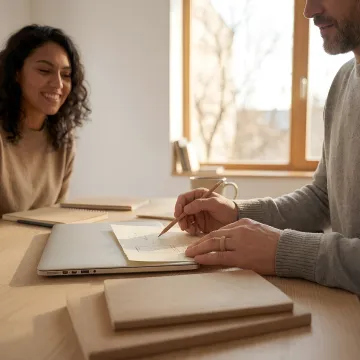 HR consultant reviewing workplace investigation documents