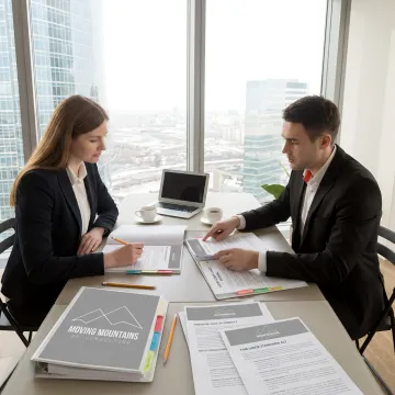 Managers reviewing workplace compliance training materials
