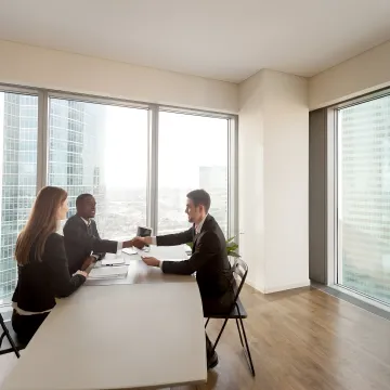 HR consultant reviewing workplace compliance documents