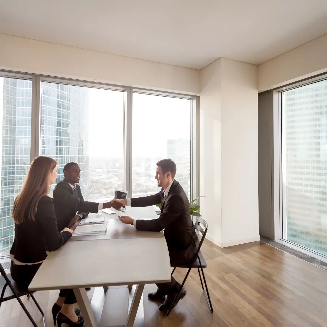 HR professional reviewing compliance documents