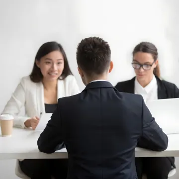 Online leadership coach guiding a professional