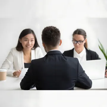 Facilitator leading a corporate training session