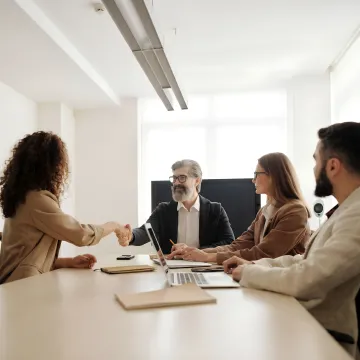 Facilitator leading an interactive workplace training session