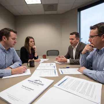 Managers participating in an HR leadership workshop