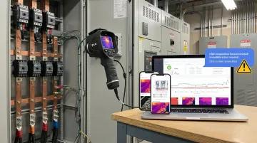 MoviTHERM continuous switchgear thermal monitoring system with iTL cloud platform dashboard