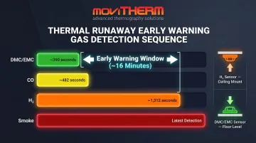 Gas detection timing comparison chart DMC EMC CO and hydrogen detection sequence