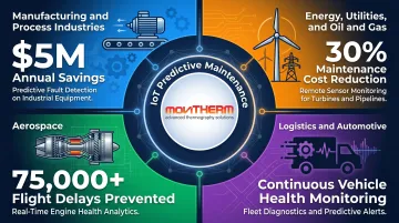 IoT predictive maintenance industry applications across manufacturing energy aerospace and logistics sectors
