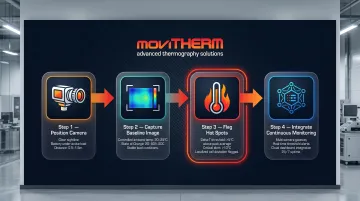 4-step thermal imaging inspection process for EV battery hot spot detection