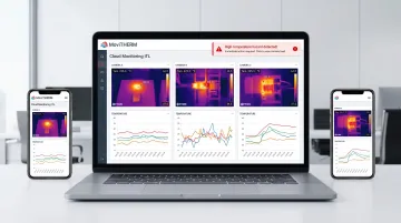 MoviTHERM iTL cloud monitoring platform dashboard displaying thermal alerts and trend data