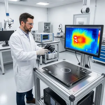 Thermal inspection of aerospace composite component