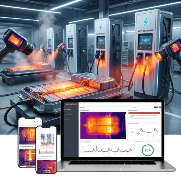 Thermal monitoring system for EV battery applications