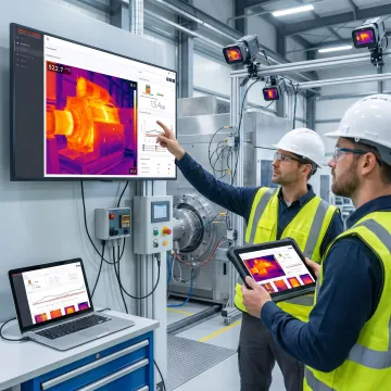 Industrial thermal monitoring system in a facility