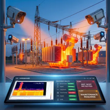 Thermal monitoring system for utility equipment