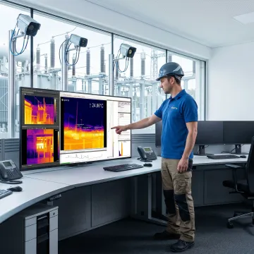 Utility thermal monitoring dashboard and field equipment