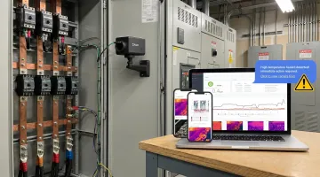 MoviTHERM continuous switchgear thermal monitoring system with iTL cloud platform dashboard