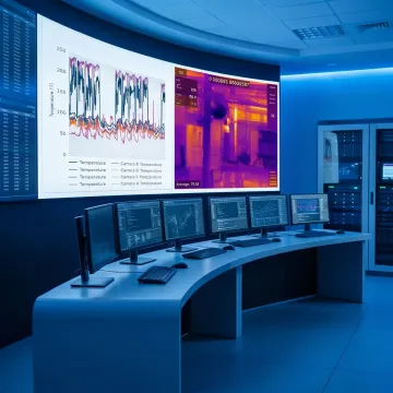 Engineer reviewing transformer condition monitoring data