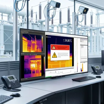 Utility thermal monitoring dashboard and field equipment