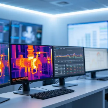 Engineer reviewing thermal data from a high-temperature process