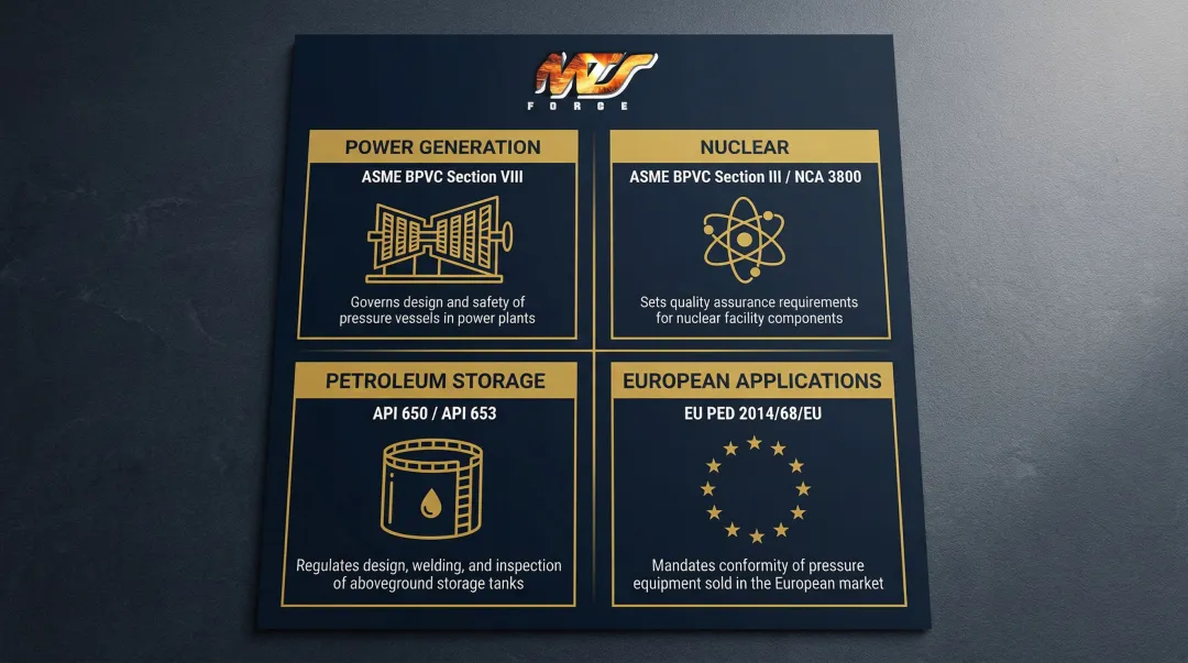 Industrial manway compliance standards by sector ASME API nuclear and EU PED codes