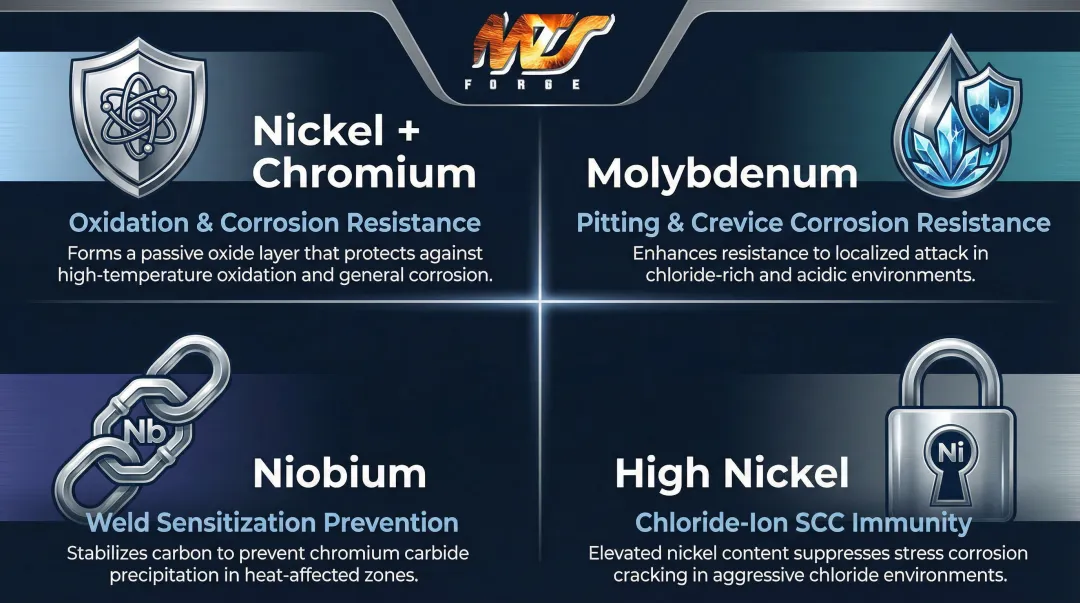 Inconel 625 four key alloying elements roles and corrosion resistance benefits