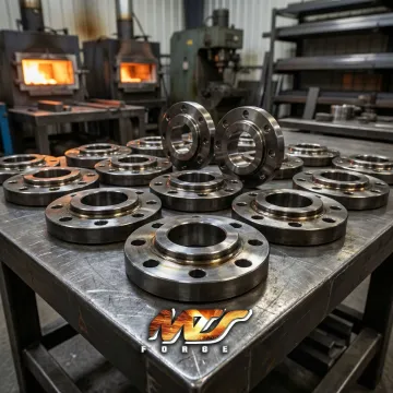 Carbon steel pipe flanges manufactured to ANSI/ASME B16.5 standard at MTS Forge facility