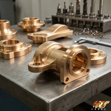Nickel aluminum bronze forged components ready for industrial use