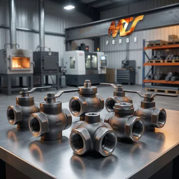 Forged carbon steel valves manufactured for industrial applications