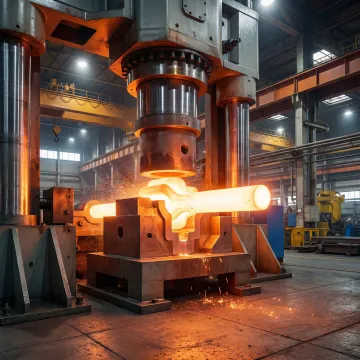 Custom stainless steel forging process at MTS Forge facility