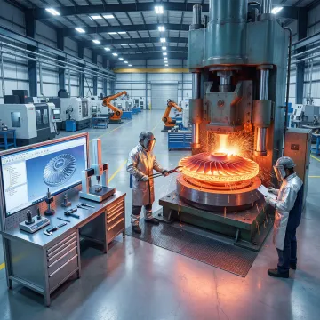 MTS Forge precision aerospace forging production line at Coatesville Pennsylvania facility