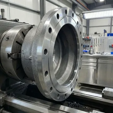 Forged manway hatch component ready for pressure vessel installation